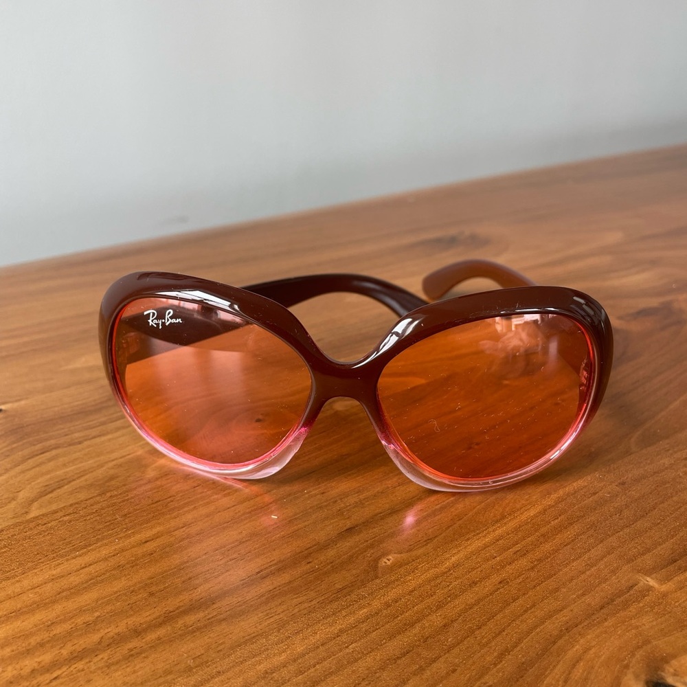 Ray-Ban Women's Gradient Maroon Jackie Ohh sunglasses RB4098